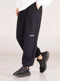 Men Letter Patched Detail Sweatpants -Man Plus Fashion 1635220527469e8fb1c51be315ff8cff174337f354 thumbnail 405x552