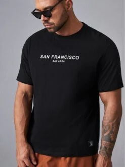 Manfinity Homme Men Letter Print Round Neck T-Shirt -Man Plus Fashion 163910072508d8f36d98f0ffb8ff962ee25e73c1be thumbnail 405x552