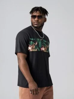 SHEIN Men Tropical Print Tee -Man Plus Fashion 1646996659c003fa3d54ebefa6b07e30f7774fae7c thumbnail 405x552