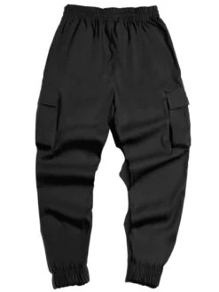 Manfinity EMRG Men Flap Pocket Drawstring Waist Cargo Pants