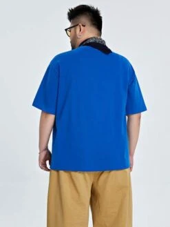 Men Letter Graphic Drop Shoulder Tee