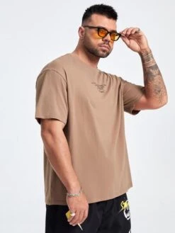 Men Letter Graphic Drop Shoulder T-Shirt -Man Plus Fashion 1649725838a35b1df0a4195dc8dbb9a87fdb0dea8b thumbnail 405x552