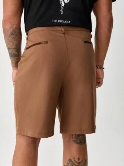 Men Solid Slant Pocket Shorts