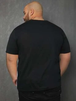 Men Letter Graphic Colorblock Tee