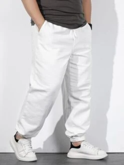 Men Slant Pocket Drawstring Waist Jogger Jeans -Man Plus Fashion 1651714639a5974e79f9d7a1fe4b6edfbc166733ff thumbnail 405x552