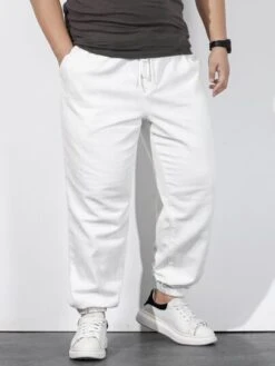 Men Slant Pocket Drawstring Waist Jogger Jeans -Man Plus Fashion 1651714646c798edf728a725ab469a4a4a292fadb8 thumbnail 405x552