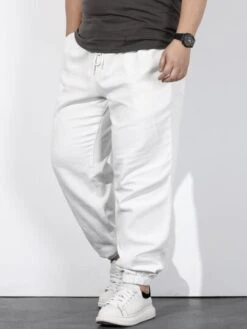 Men Slant Pocket Drawstring Waist Jogger Jeans -Man Plus Fashion 16517146494ee7ed4466582ad38f8ab8af8e22e16f thumbnail 405x552