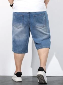 Manfinity Homme Men Cotton Cat Whisker Scratch Bermuda Denim Shorts -Man Plus Fashion 16517157863df85c6613af62d060691c47dd347c34 thumbnail 405x552