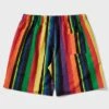 SHEIN Men Striped Drawstring Waist Shorts