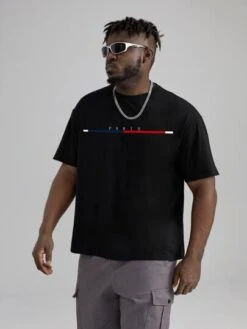 Manfinity Homme Men Letter Graphic Tee -Man Plus Fashion 1652928394d5554838195940c1157a9a98b9156f28 thumbnail 405x552