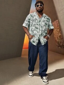 Manfinity Hypemode Men Cotton Slant Pockets Wide Leg Jeans