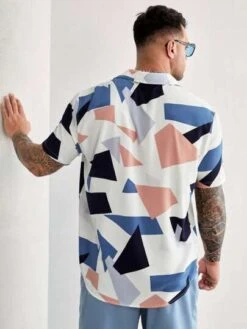 Men Geo Print Shirt