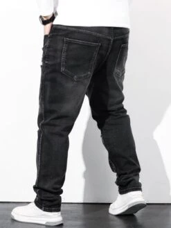 Manfinity LEGND Men Cotton Ripped Straight Leg Jeans -Man Plus Fashion 1661670277335fb0826fd67ca39291698b10ebae41 thumbnail 405x552