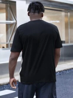 Manfinity Homme Men Cut And Sew Antler Print Tee