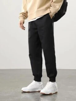 Men Slant Pocket Drawstring Waist Pants -Man Plus Fashion 16635517528546a5c80007c410e03942ab0673473c thumbnail 405x552