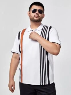 Men Vertical Striped Polo Shirt -Man Plus Fashion 16644216649010f5bc9843fb906bf3f5f531e1c6b7 thumbnail 405x552