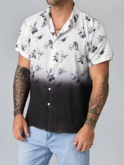 Men Floral Print Ombre Shirt -Man Plus Fashion 16644278364ee8672001feb6d3ed8daba88efc1310 thumbnail 405x552