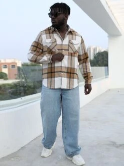 Men 1pc Plaid Print Flap Pocket Shirt -Man Plus Fashion 16645243738640717d5ba60f66e7608d8a4d39aca3 thumbnail 405x552