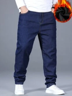 Men Slant Pocket Thermal Lined Jeans -Man Plus Fashion 16656684097c307dd886cc999bd14a553b64a17412 thumbnail 405x552