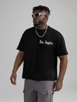 Manfinity EMRG Men Letter Graphic Tee -Man Plus Fashion 166597210990e15a60577774f6c5072eb492222c52 thumbnail 405x552