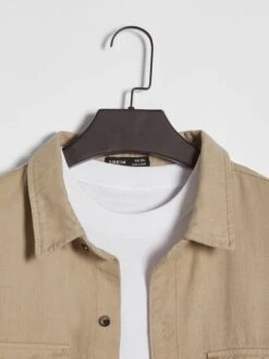 Men Flap Pocket Denim Shirt Without Tee -Man Plus Fashion 16665969727077d6c9965d18b34515953fcf7298d5 thumbnail 405x552