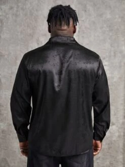 Men Floral Jacquard Shirt