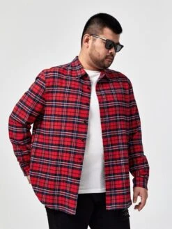 SHEIN Men Letter & Skull Print Tartan Shirt -Man Plus Fashion 1667014336455286219faf7a950e14040276c235c8 thumbnail 405x552