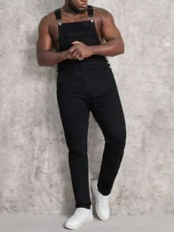 Manfinity LEGND Men Cotton Flap Pocket Denim Overall -Man Plus Fashion 1667963331376aed83b2acd480f7d64660be651748 thumbnail 405x552