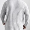 SHEIN Men Mock Neck Rib-knit Tee