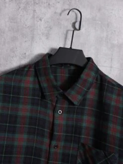 Manfinity Homme Men Cotton Plaid Print Pocket Patched Shirt -Man Plus Fashion 1668822244077f2b9b92a7cabbb79c2914aed82422 thumbnail 405x552