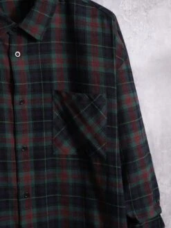 Manfinity Homme Men Cotton Plaid Print Pocket Patched Shirt -Man Plus Fashion 16688222484e97798ac52faa5a0016426e50e193b6 thumbnail 405x552