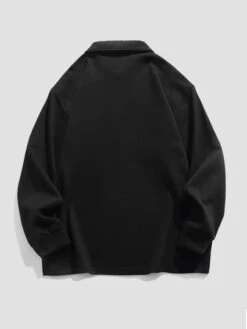 Manfinity Hypemode Men Letter Patched Detail Polo Shirt