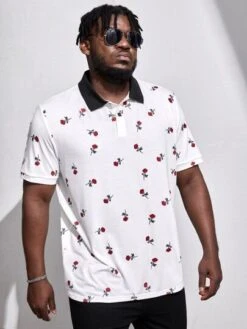SHEIN Men Cherry Print Polo Shirt -Man Plus Fashion 1671588558c8627d46e565ec8181b210112eb21c5d thumbnail 405x552