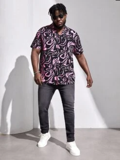 Manfinity EMRG Men Allover Print Shirt -Man Plus Fashion 16715916342551cc765158eb0c69561e5ad889c993 thumbnail 405x552