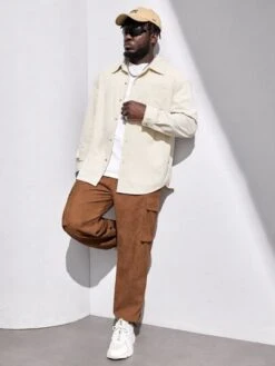 SHEIN Men Drawstring Waist Cargo Pants -Man Plus Fashion 16716138450b1332f63fd9cf6cbbbdd245ece3c1c3 thumbnail 405x552