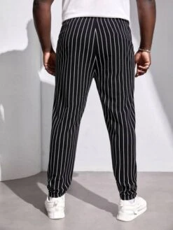 Manfinity Homme Men Striped Print Pants
