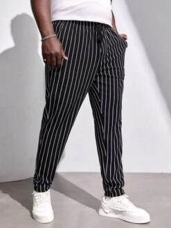 Manfinity Homme Men Striped Print Pants -Man Plus Fashion 16717003983b167591d3f139b1581312decf7e6947 thumbnail 405x552