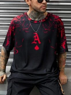 Manfinity LEGND Men Letter Graphic Tee -Man Plus Fashion 167201979256edc9aac33afdbb25661b4470662d19 thumbnail 405x552