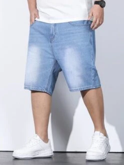Men Slant Pocket Bermuda Denim Shorts -Man Plus Fashion 16720324249406f2482a87ad81f480a905593e9ef0 thumbnail 405x552
