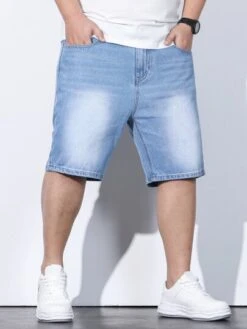 Men Slant Pocket Bermuda Denim Shorts -Man Plus Fashion 16720324315218d5abde960716b832dd257109e119 thumbnail 405x552