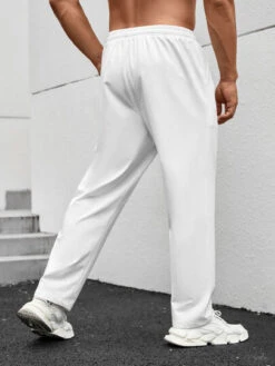 Manfinity Homme Men Letter Graphic Drawstring Waist Pants