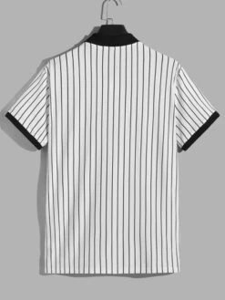 Manfinity Sporsity Men Heart & Striped Print Polo Shirt