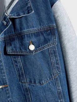 Manfinity Sporsity Men Cotton Colorblock Hooded Denim Jacket -Man Plus Fashion 16727389162d9a7168e11698430d8f0b6c4895b35f thumbnail 405x552