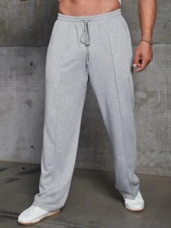 Manfinity Homme Men Drawstring Waist Seam Detail Sweatpants -Man Plus Fashion 16729914701ad6a8f2871fa4394129fa7eb66d5b18 thumbnail 405x552