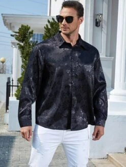 Men Paisley Jacquard Shirt -Man Plus Fashion 1673229051e4fbbcab13defdd6cc4b9461fa9b48cf thumbnail 405x552