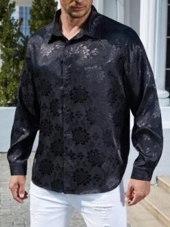 Men Paisley Jacquard Shirt -Man Plus Fashion 1673229054b04adfe150fe594ce4fbfb8e889944d9 thumbnail 405x552