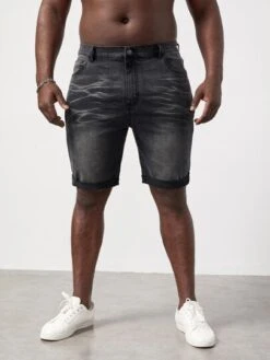 SHEIN Men Cat Whisker Washed Denim Shorts -Man Plus Fashion 1673657053fac76034426ea1d34da1b8f74d4bf4b5 thumbnail 405x552