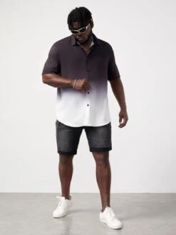 SHEIN Men Cat Whisker Washed Denim Shorts -Man Plus Fashion 167365706205232a6aa042736a5237707e884c8593 thumbnail 405x552