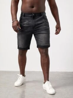SHEIN Men Cat Whisker Washed Denim Shorts -Man Plus Fashion 1673657063f8b79b8da1185b01357f311f5d3da664 thumbnail 405x552