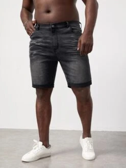 SHEIN Men Cat Whisker Washed Denim Shorts -Man Plus Fashion 16736570669a438986f17c95f58ec01dab997a1dc2 thumbnail 405x552